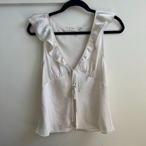 Aritzia - Wilfred Tonka Blouse Size M Birch